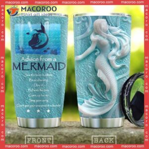 Ceramic Style Mermaid Stainless Steel Tumbler