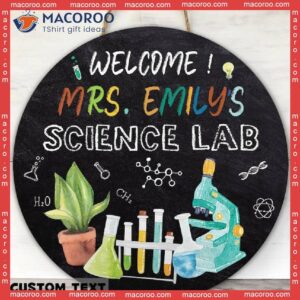 Chalkboard Sign,custom Science Teacher Name Door Sign, Gift, Back To School, Classroom, Sign