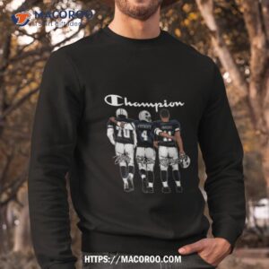 champion dallas cowboys zack martin dak prescott and micah parsons signatures shirt sweatshirt