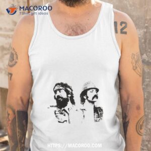 cheech and chong dots tan shirt tank top