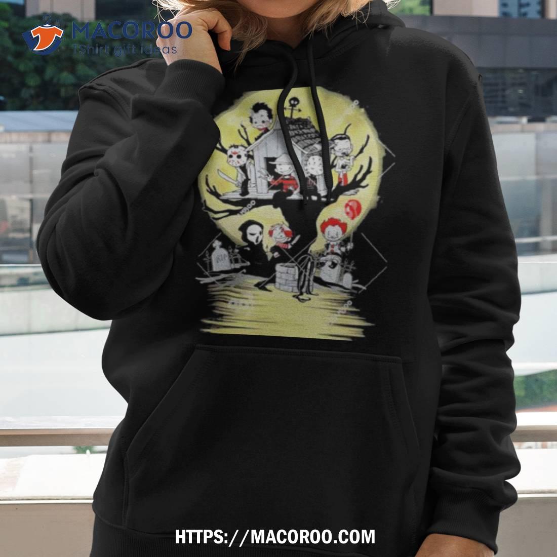 Chibi Horror Movies Characters Chibi On Tree House Halloween 2023 Shirt Chibi Horror Movies Characters Chibi On Tree House Halloween 2023 Shirt