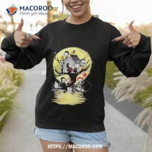 Chibi Horror Movies Characters Chibi On Tree House Halloween 2023 Shirt 2 chibi horror movies characters chibi on tree house halloween 2023 shirt sweatshirt
