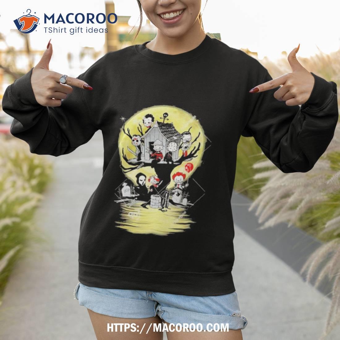 Chibi Horror Movies Characters Chibi On Tree House Halloween 2023 Shirt Chibi Horror Movies Characters Chibi On Tree House Halloween 2023 Shirt