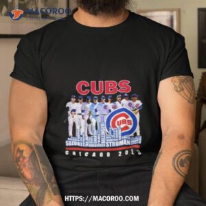 Chicago Cubs 2023 Baseball Team Names Skyline Shirt