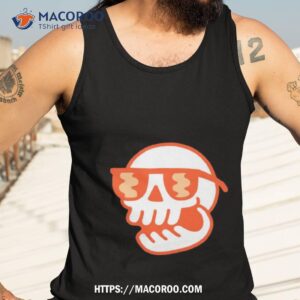 chill skull halloween shirt tank top 3