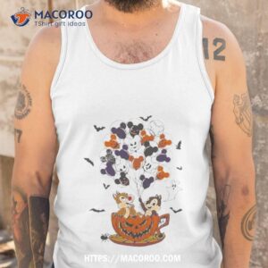 Chip N Dale With Mickey Balloons Pumpkin Tea Cup Halloween 2023 Shirt 3 chip n dale with mickey balloons pumpkin tea cup halloween 2023 shirt tank top
