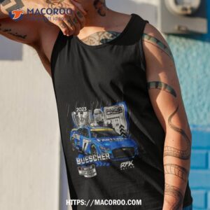 chris buescher checkered flag sports black 2023 nascar playoffs fastenal t shirt tank top 1