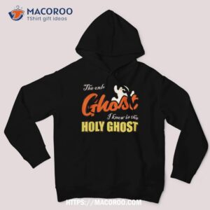 Christian Halloween The Only Ghost I Know Is Holy Shirt, Skeleton Christmas Decoration