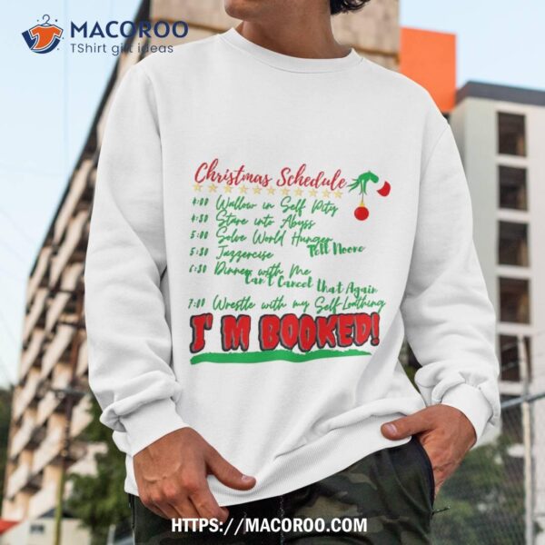 Christmas Schedule Shirt, Grinch Sweater