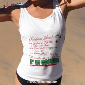 Christmas Schedule Shirt, Grinch T-shirt Womens