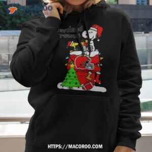 christmas snoopy cleveland browns art design shirt hoodie 2