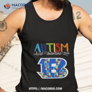 cincinnati bengals autism accept understand love 2023 shirt tank top 3