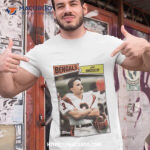 cincinnati bengals jim breech retro shirt tshirt 1