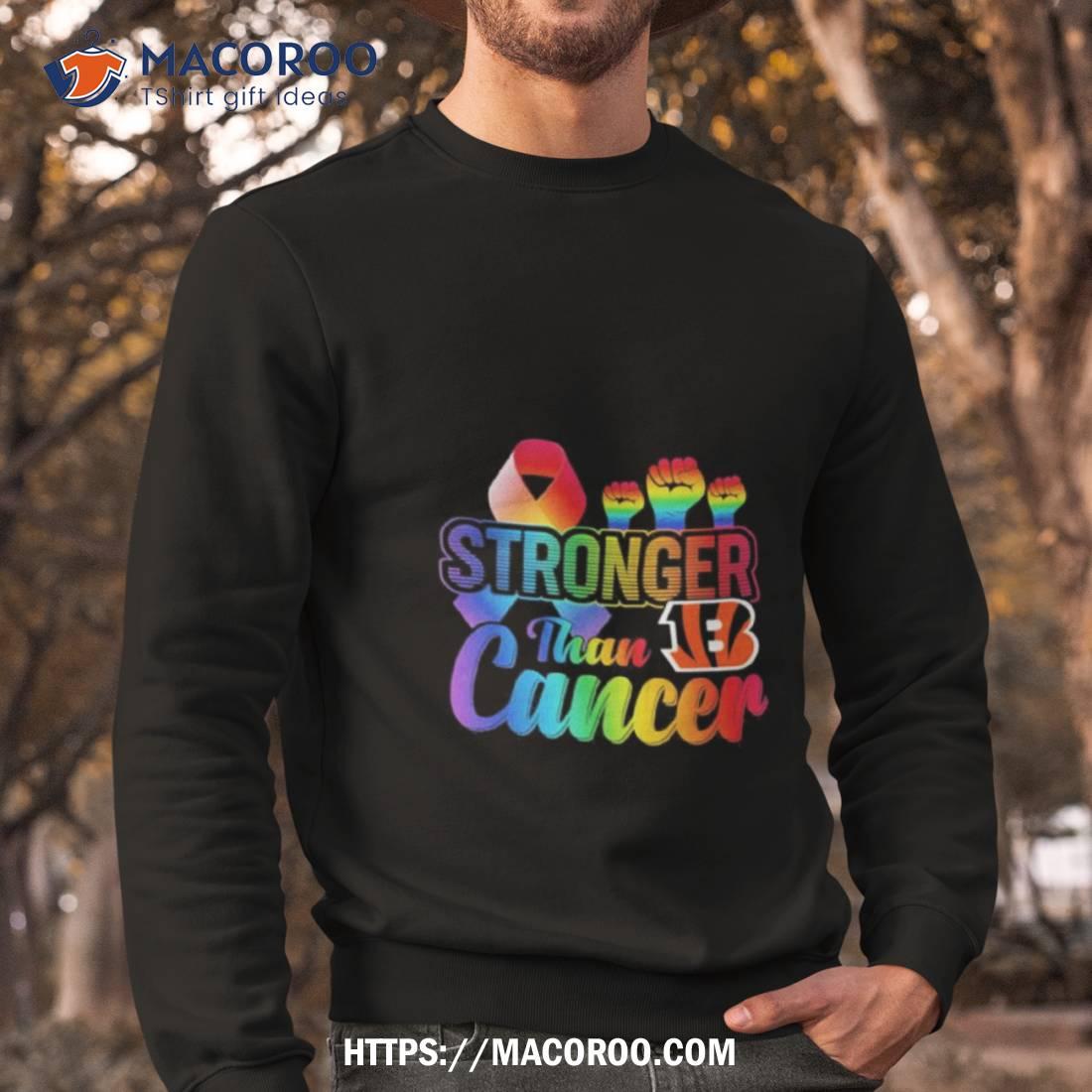 Cincinnati Bengals Stronger Than Cancer shirt, hoodie, sweater