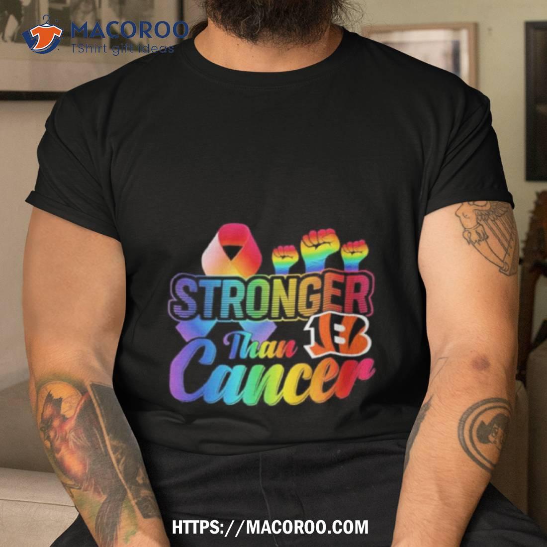 Official cincinnati Bengals stronger than cancer shirt, hoodie