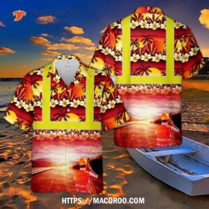 Civil Engineering Road Construction Hawaiian Shirt