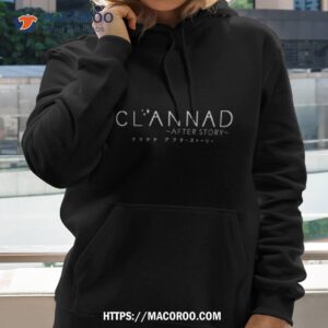 clannad after story white logo shirt hoodie