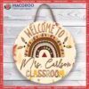 Classroom Decor, Back To School Sign, Teacher Door Autumn Hanger, Wood Sign,personalized Sign