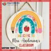 Classroom Door Sign, Teacher Gift, Name Sign For Door,personalized Hanger, Rainbow Wall Hanging, Signs
