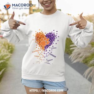 Clemson Tigers Tiny Heart Shape 2023 Shirt 2 clemson tigers tiny heart shape 2023 shirt sweatshirt
