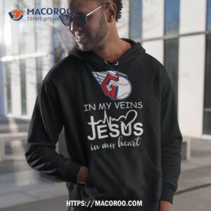 Cleveland Guardians Logo 2023 In My Veins Jesus In My Hearshirt