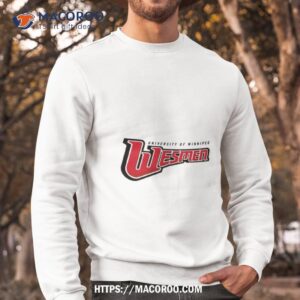 college of winnipeg wesmen logo shirt sweatshirt