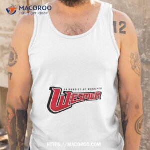 college of winnipeg wesmen logo shirt tank top