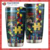 Colorful Autism Awareness Steel Tumbler