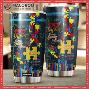 Colorful Autism Awareness Steel Tumbler