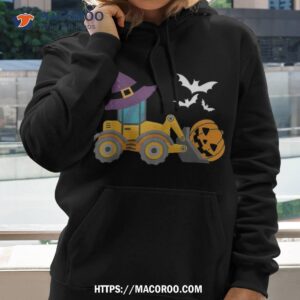 Construction Vehicle Halloween Truck Pumpkin Boys Shirt