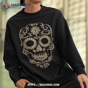 cool desert camo dia de los muertos sugar skull camouflage shirt skull pumpkin sweatshirt