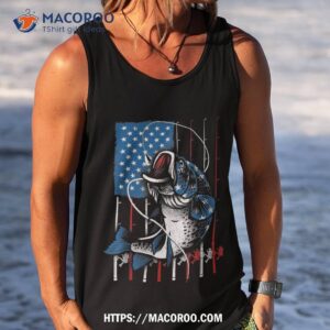 cool fishing for american flag usa fish lover shirt best gift for father tank top