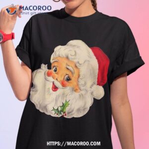 Cool Vintage Christmas Santa Claus Face Shirt