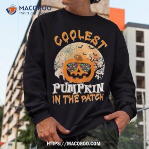 coolest pumpkin in the patch halloween boys girls kids funny shirt sweatshirt