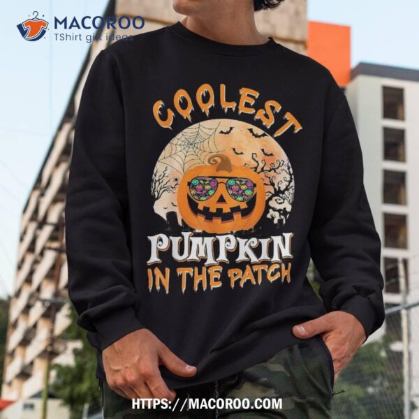 Coolest Pumpkin In The Patch Halloween Boys Girls Kids Funny Shirt