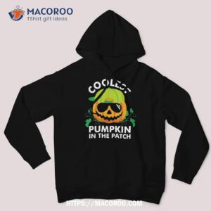 coolest pumpkin in the patch kids boys halloween shirt hoodie