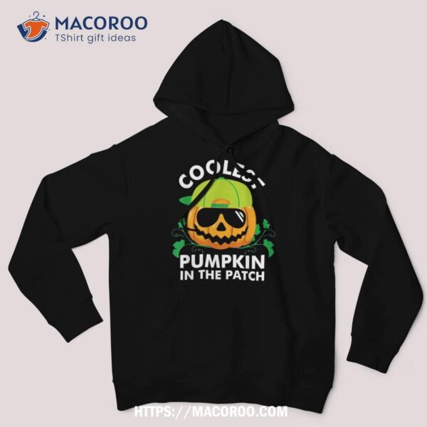 Coolest Pumpkin In The Patch Kids Boys Halloween Shirt