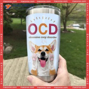 corgi dog stainless steel tumbler 1