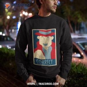 correct the pointing finger professor layton shirt sweatshirt