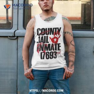 county jail inmate halloween costumes orange prisoner shirt useful gifts for dad tank top 2
