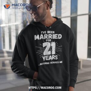 Couples Married 21 Years – Funny 21st Wedding Anniversary Shirt