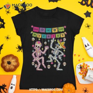 Couples Skeleton Dancing Sugar Skull Mexican Halloween Shirt, Scary Skull