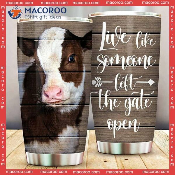 Cows Heifers Farm Insulated Stainless Steel Tumbler