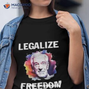 Creatrix Legalize Freedom Ron Paul Photo Design Shirt