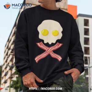 creepy egg bacon skull ghost face monster zombie halloween shirt spooky scary skeletons sweatshirt