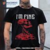 Creepy Horror Sklett With Bloody Skull I’m Fine Halloween Shirt, Scary Skull