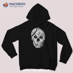 creepy skull made of people halloween optical illusion shirt scary skull hoodie