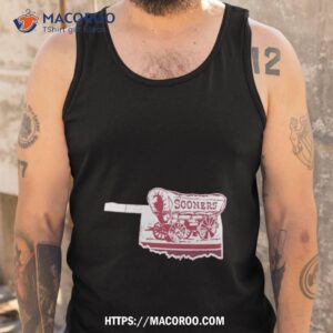 crimson oklahoma sooners sooner schooner fan shirt tank top