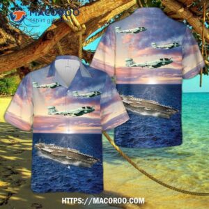 Cruise  The Us Navy Ea-6b Prowler Of Vaq-137 Rooks And The Uss America (cv-66) Went On A Hawaiian Shirt Cruise.