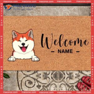 Custom Doormat, Gifts For Dog Lovers, Welcome Mat, Personalized Housewarming